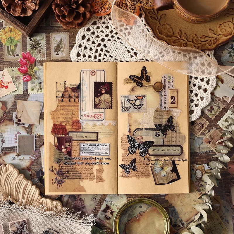 كتاب ملصقات مقطوعة مسبقًا بتصم - مراجعة Vintage Collectible Books وسعره