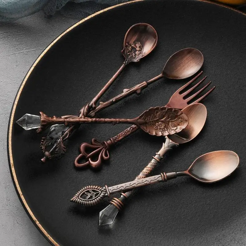 6 قطع من الملاعق والشوك بتصميم - مراجعة Vintage Collectible Spoons وسعره