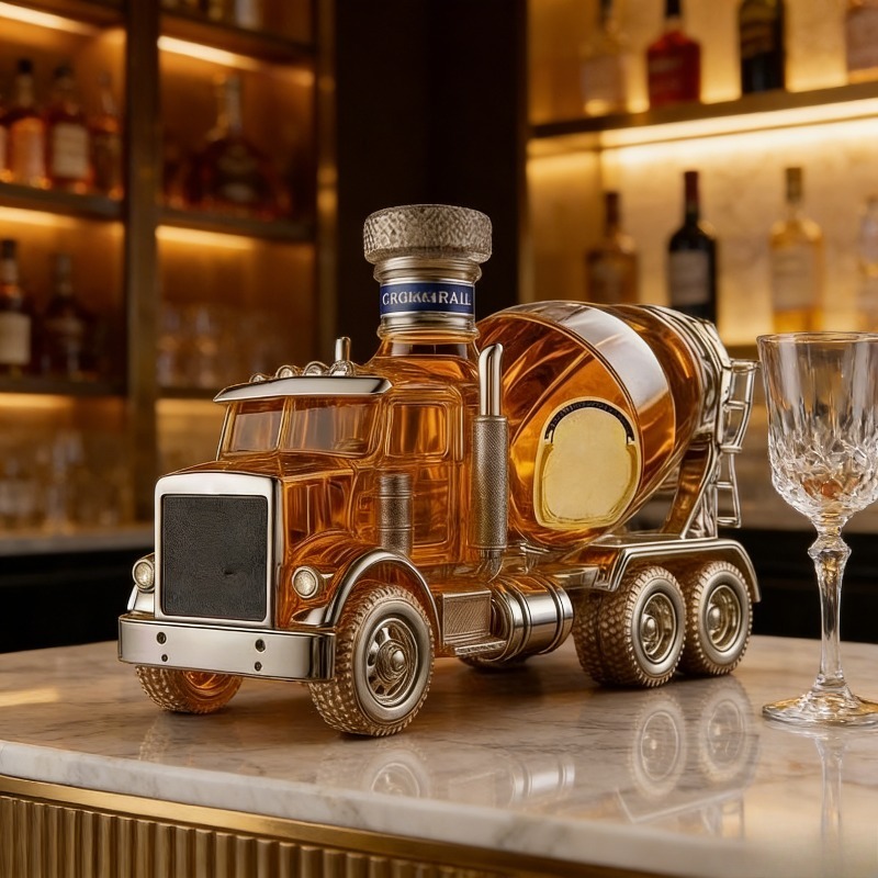قارورة ويسكي زجاجية بتصميم شاح - مراجعة Vintage Collectible Liquor Bottles وسعره