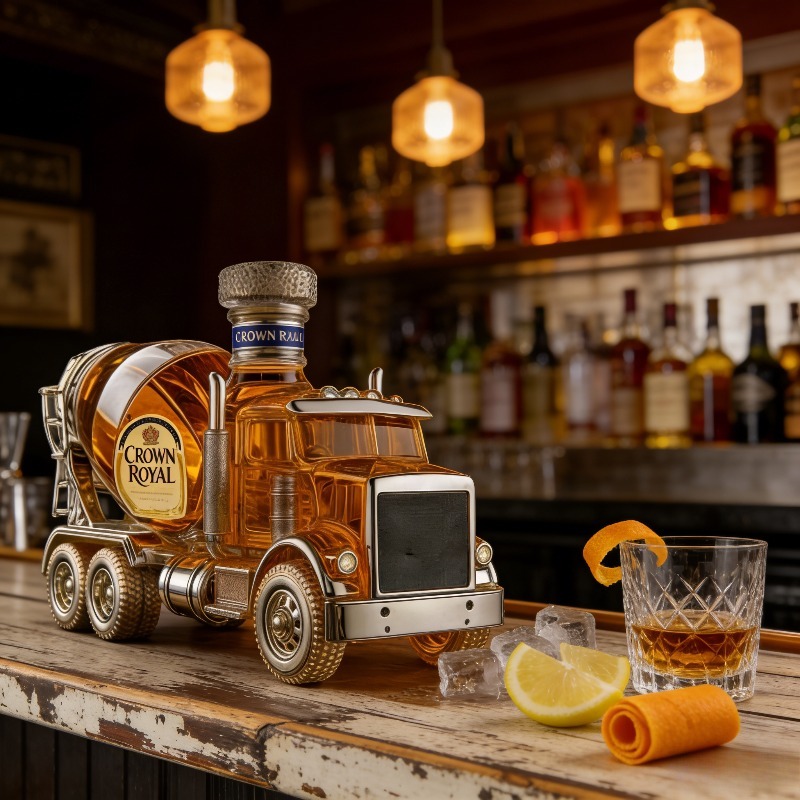 قارورة ويسكي زجاجية بتصميم شاح - مراجعة Vintage Collectible Liquor Bottles وسعره